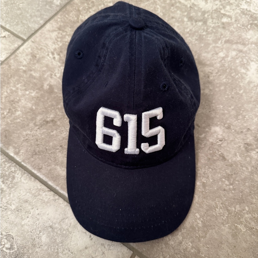 615 Nashville BNA women’s Navy Blue Cap baseball hat with White Embroidery